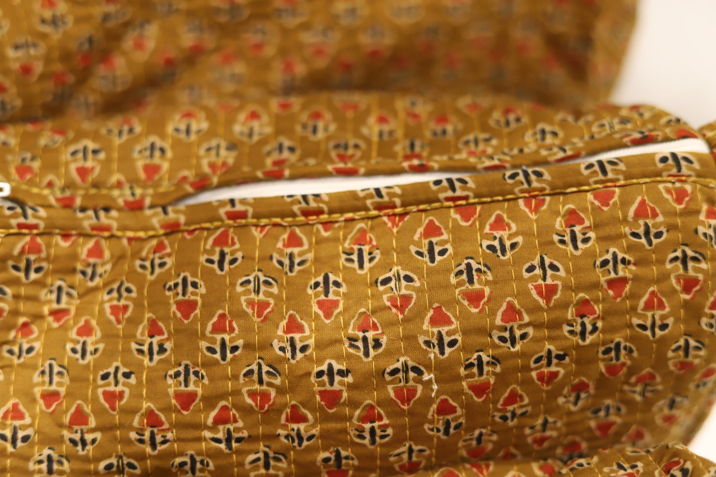 Golden Bloom Toiletry Bags